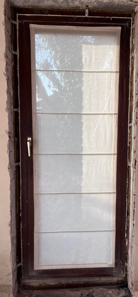 Raam meranti dubbel glas 88x210 cm, Ophalen, Gebruikt
