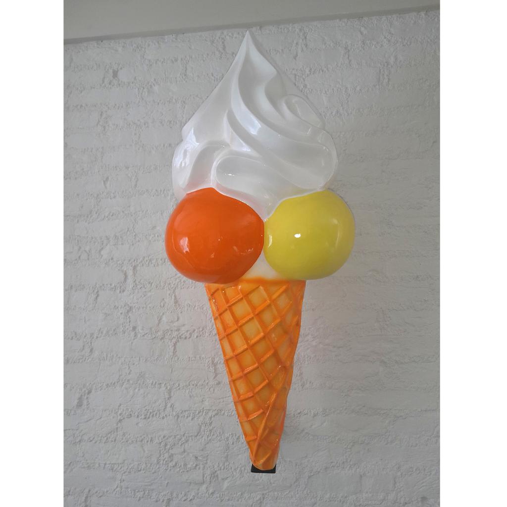 Schepijsje 90 cm - polyster schepijs op ijshoorn met beugel, Ophalen, Nieuw