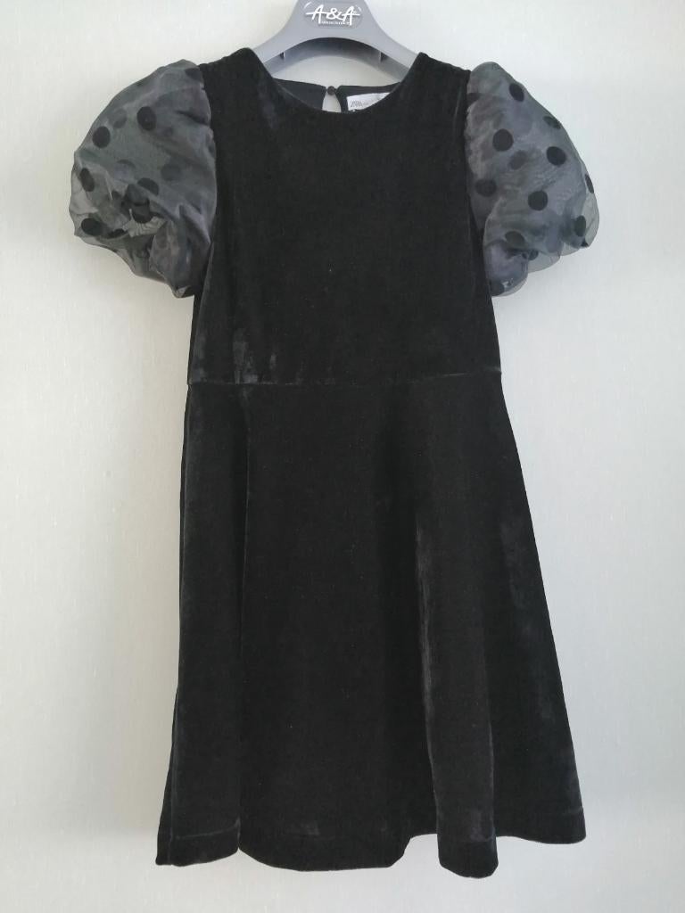 mooie fluwelen jurk Zara maat 11/12 jaar, Kinderen en Baby's, Kinderkleding | Maat 152, Zo goed als nieuw, Zara, Jurk of Rok, Verzenden