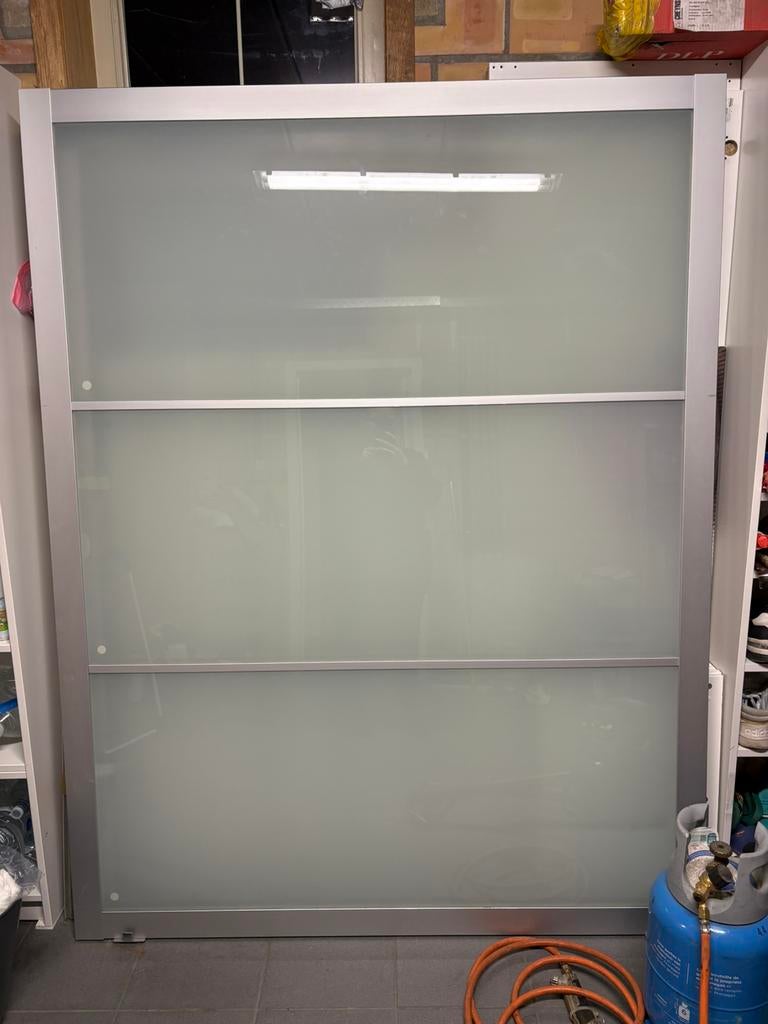 Schuifdeuren pax 3 meter, Ophalen, Zo goed als nieuw, Glas