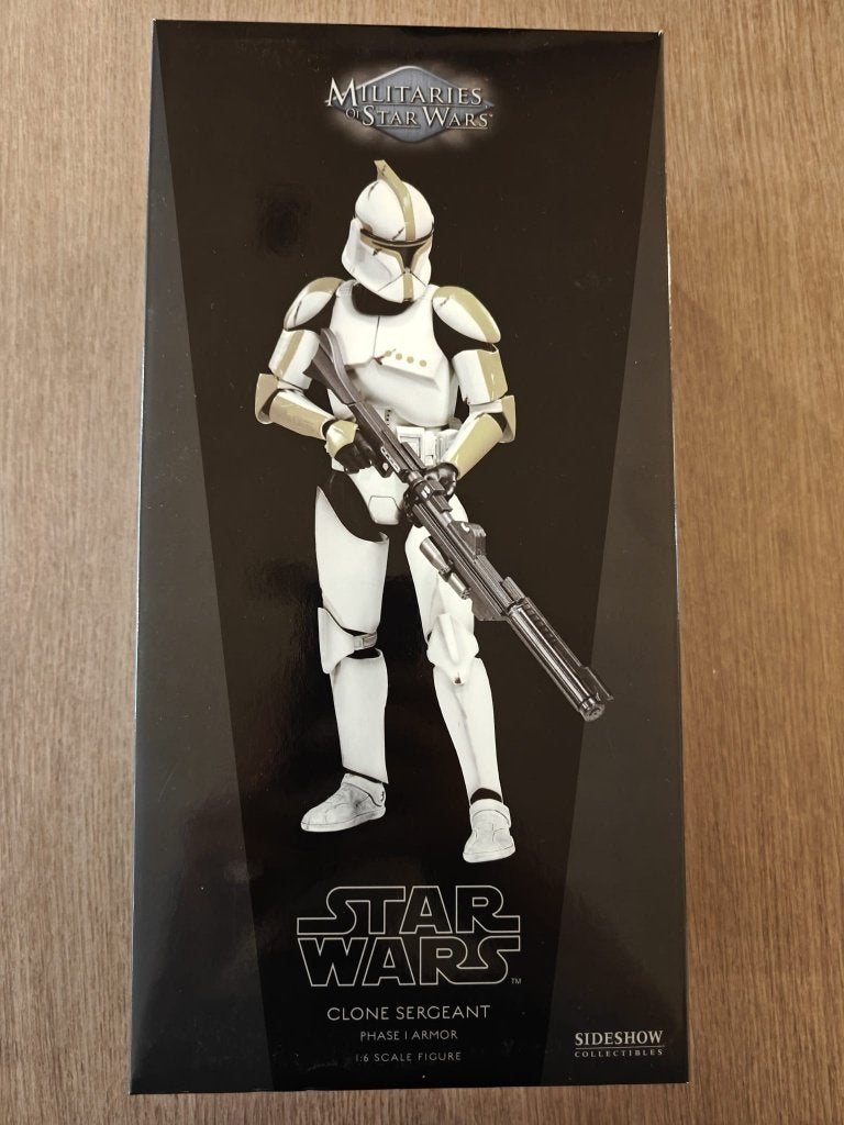Star Wars Sideshow Clone Sergeant Phase I Armor 1:6, Ophalen, Zo goed als nieuw, Beeldje of Buste