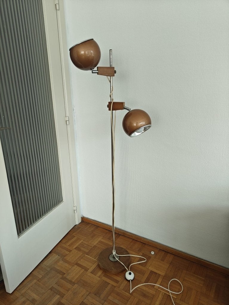 vintage staande lamp, Ophalen, Gebruikt, Vintage, 150 tot 200 cm