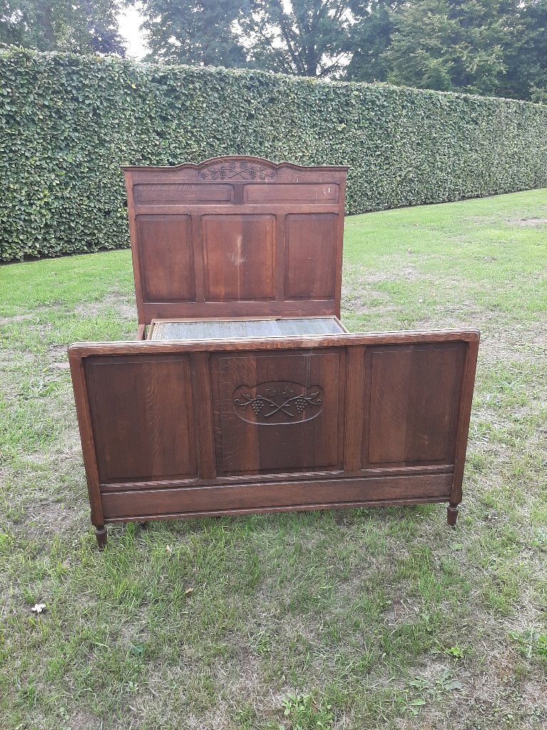 Antieke volhouten eiken twijfelaar, Antiek en Kunst, Ophalen