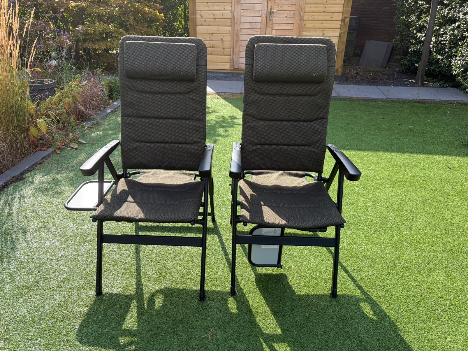 2 chaises de camping Human Nature Verona vert olive., Enlèvement, Comme neuf, Chaise de camping