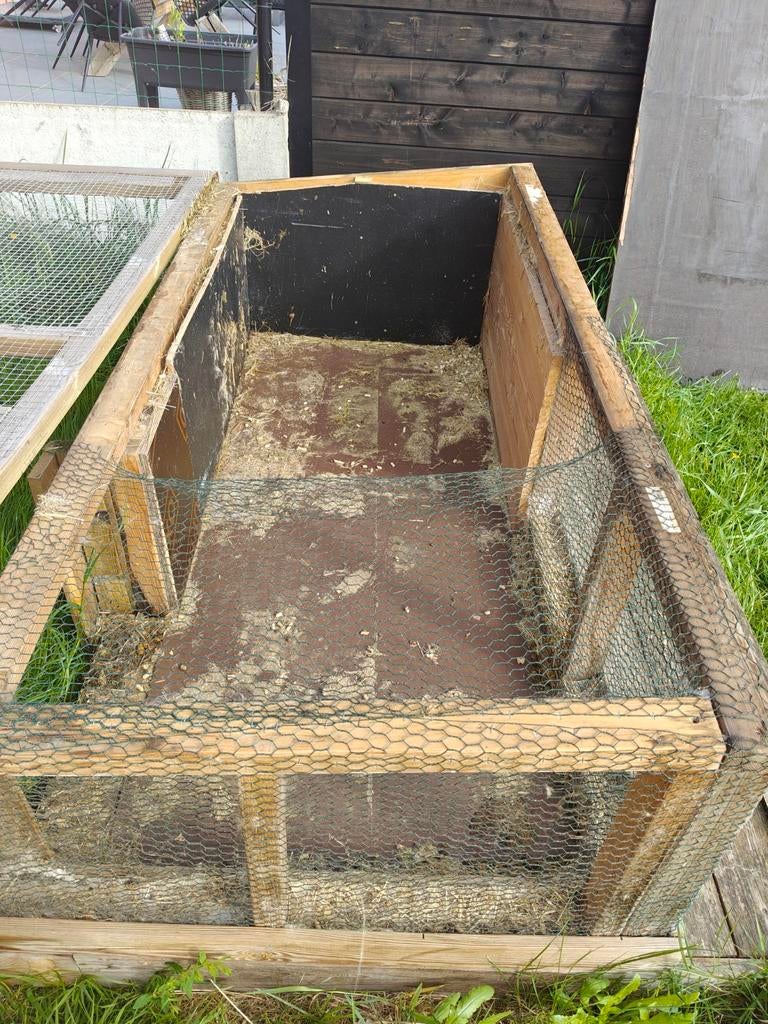 DIY konijnen kooi, 7,5m2. Gratis ophalen, Dieren en Toebehoren, Knaagdieren en Konijnen | Hokken en Kooien, Kooi, Ophalen