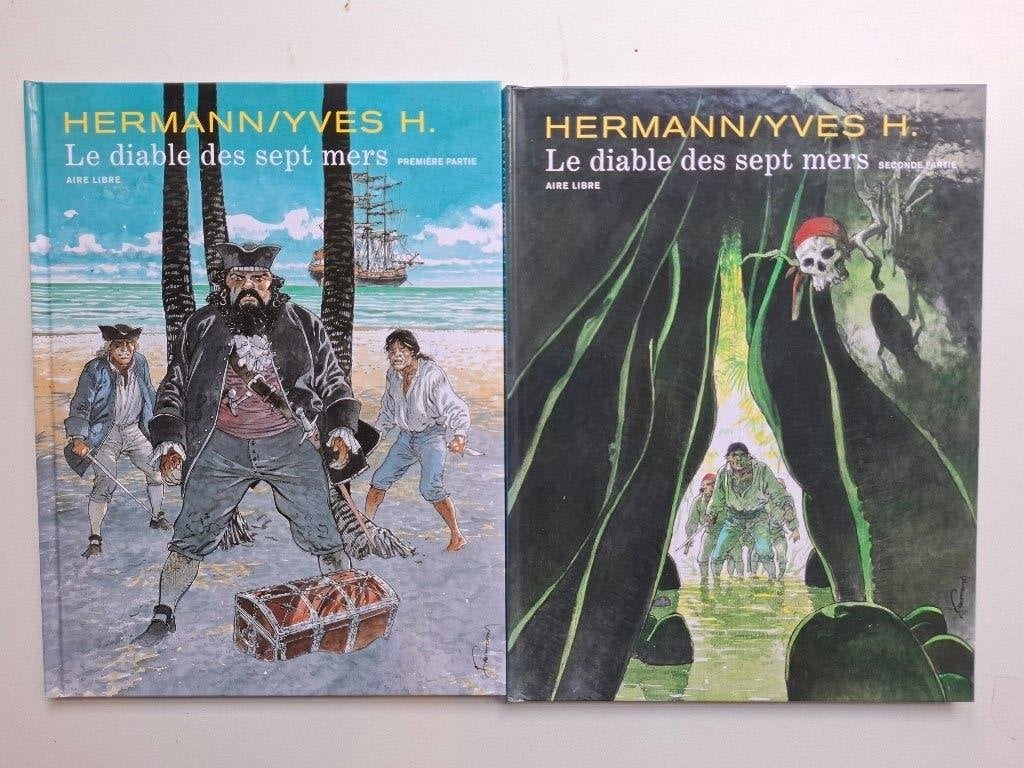 LE DIABLE DES SEPT MERS HERMANN TOMES 1 ET 2 SERIE COMPLETE, Série complète ou Série, Enlèvement ou Envoi, Comme neuf