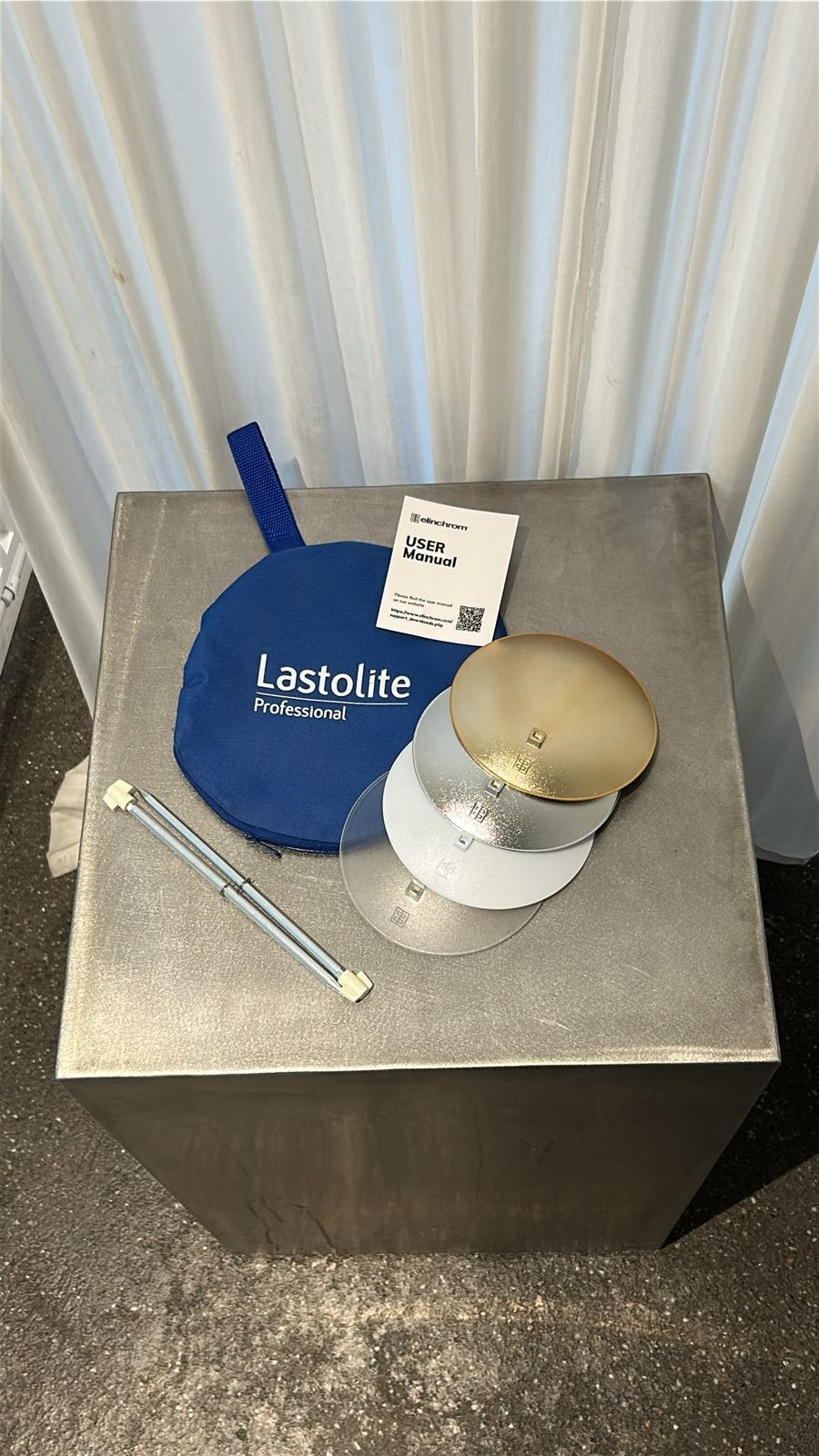 Lastolite Professional reflector / diffuser set, TV, Hi-fi & Vidéo, Enlèvement ou Envoi, Elinchrom