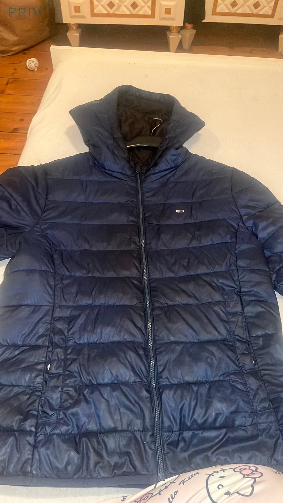 Tommy Jeans zomerjas – stijlvolle lichte jas – maat L, Enlèvement, Comme neuf, Taille 52/54 (L), Bleu