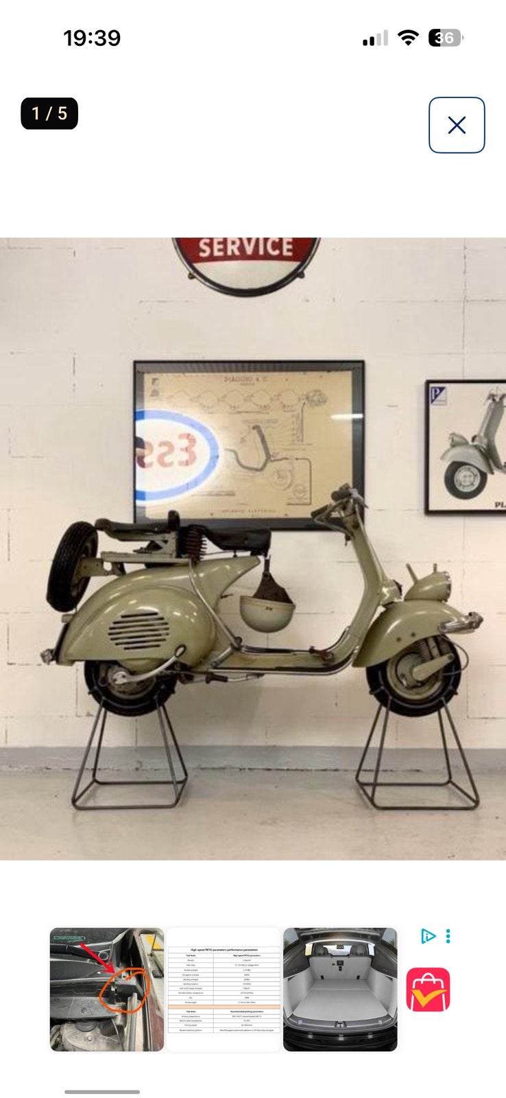 Gezocht! Oldtimer vespa projecten, Enlèvement, Comme neuf