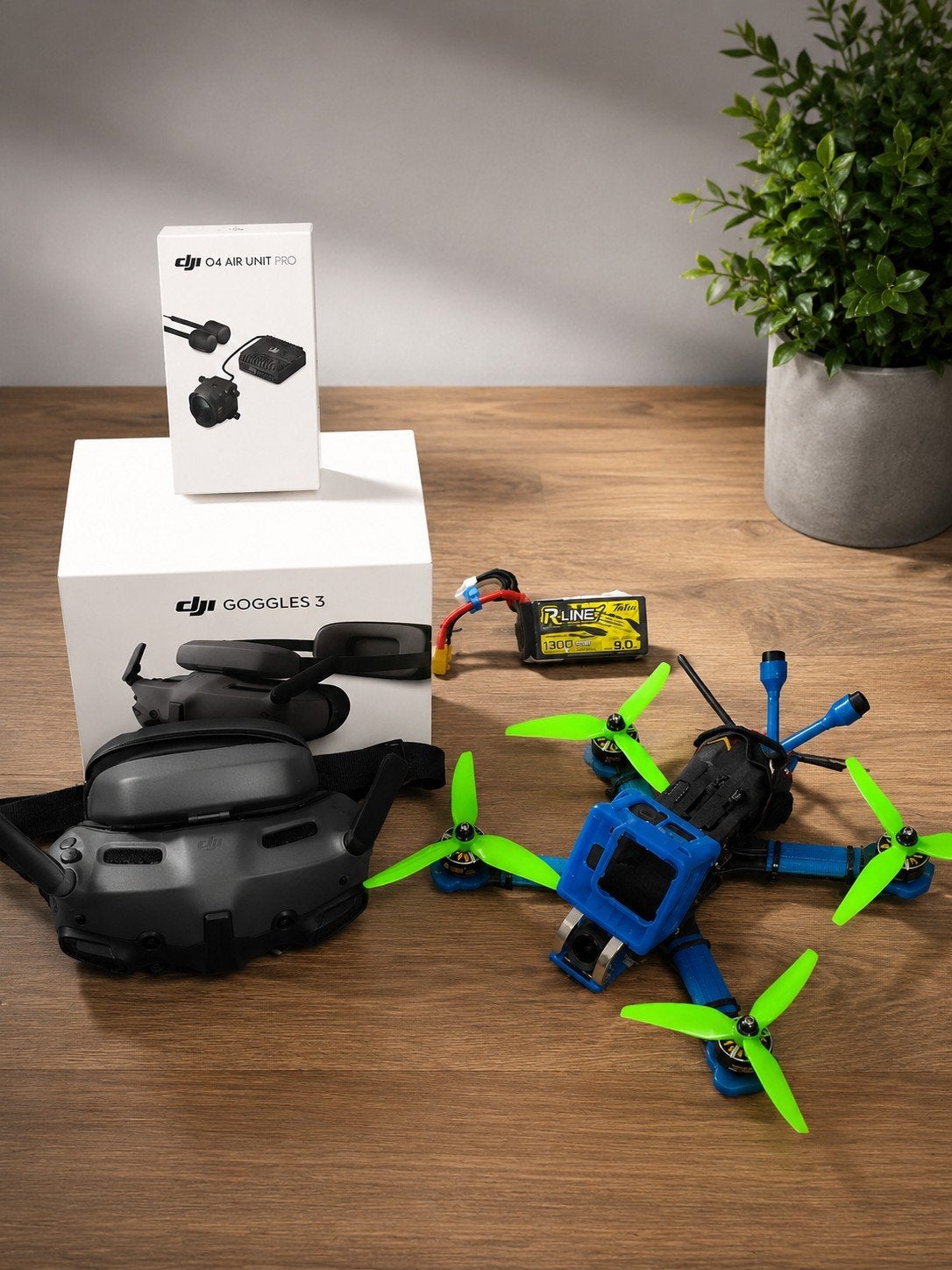 Drone + Dji goggle 3 + Dji O4 air unit Pro (zonder GoPro), Ophalen of Verzenden