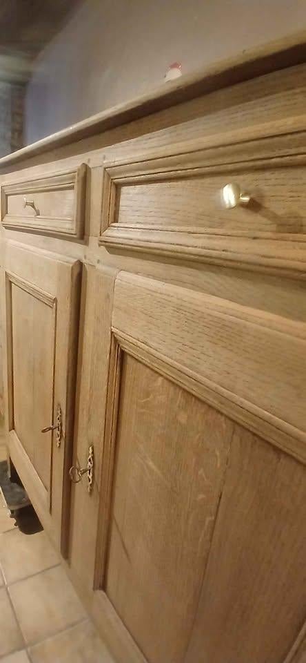 Dressoir en chêne massif, Enlèvement, Utilisé, Chêne, Avec tiroir(s)