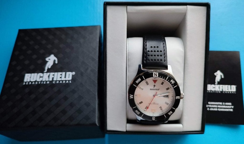 Ruckfield horloge, Bijoux, Sacs & Beauté, Montres | Hommes, Enlèvement, Comme neuf, Montre-bracelet, Autres marques