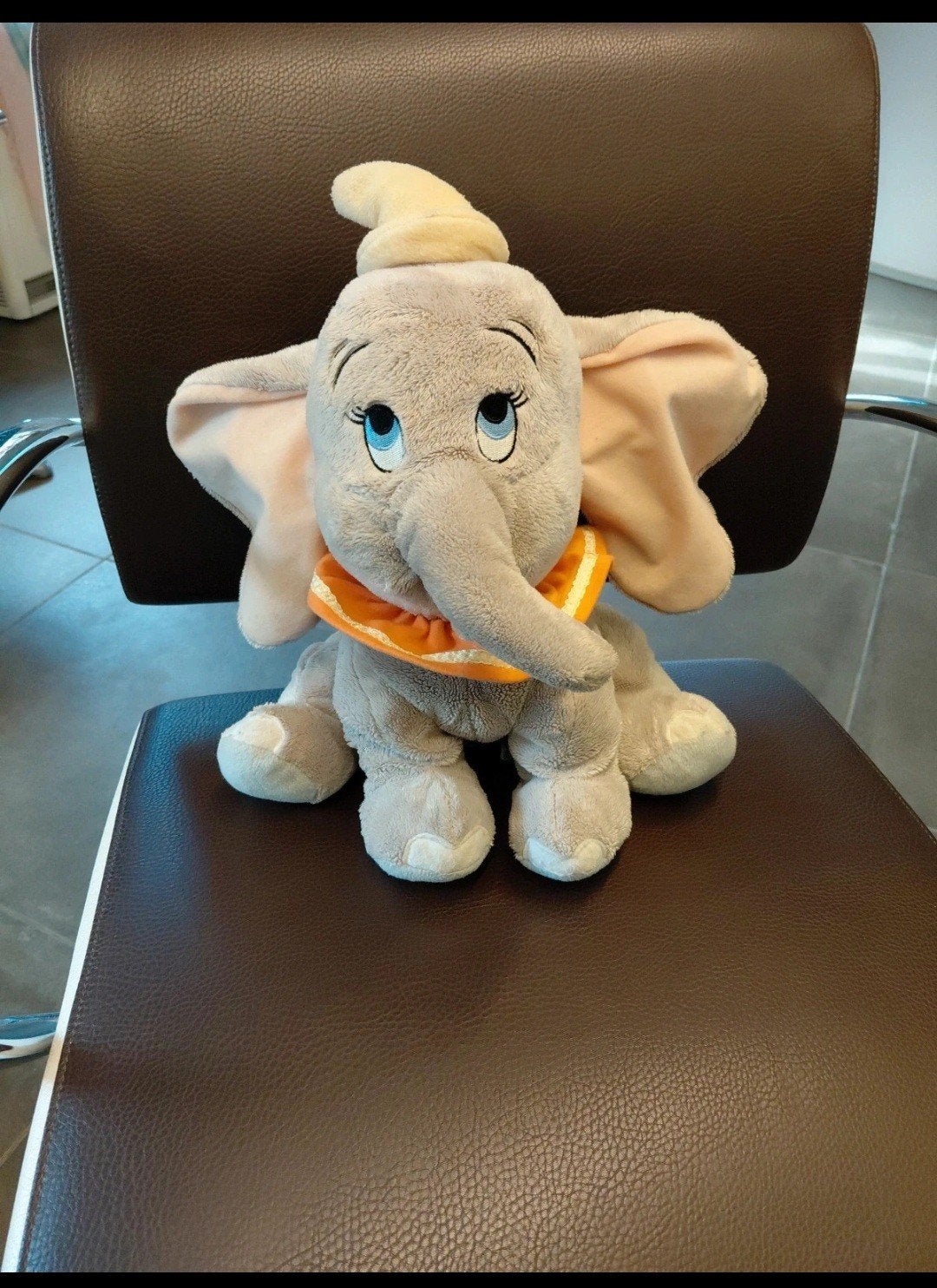 knuffel Dumbo Disney olifant, Disney, Comme neuf, Éléphant, Gris