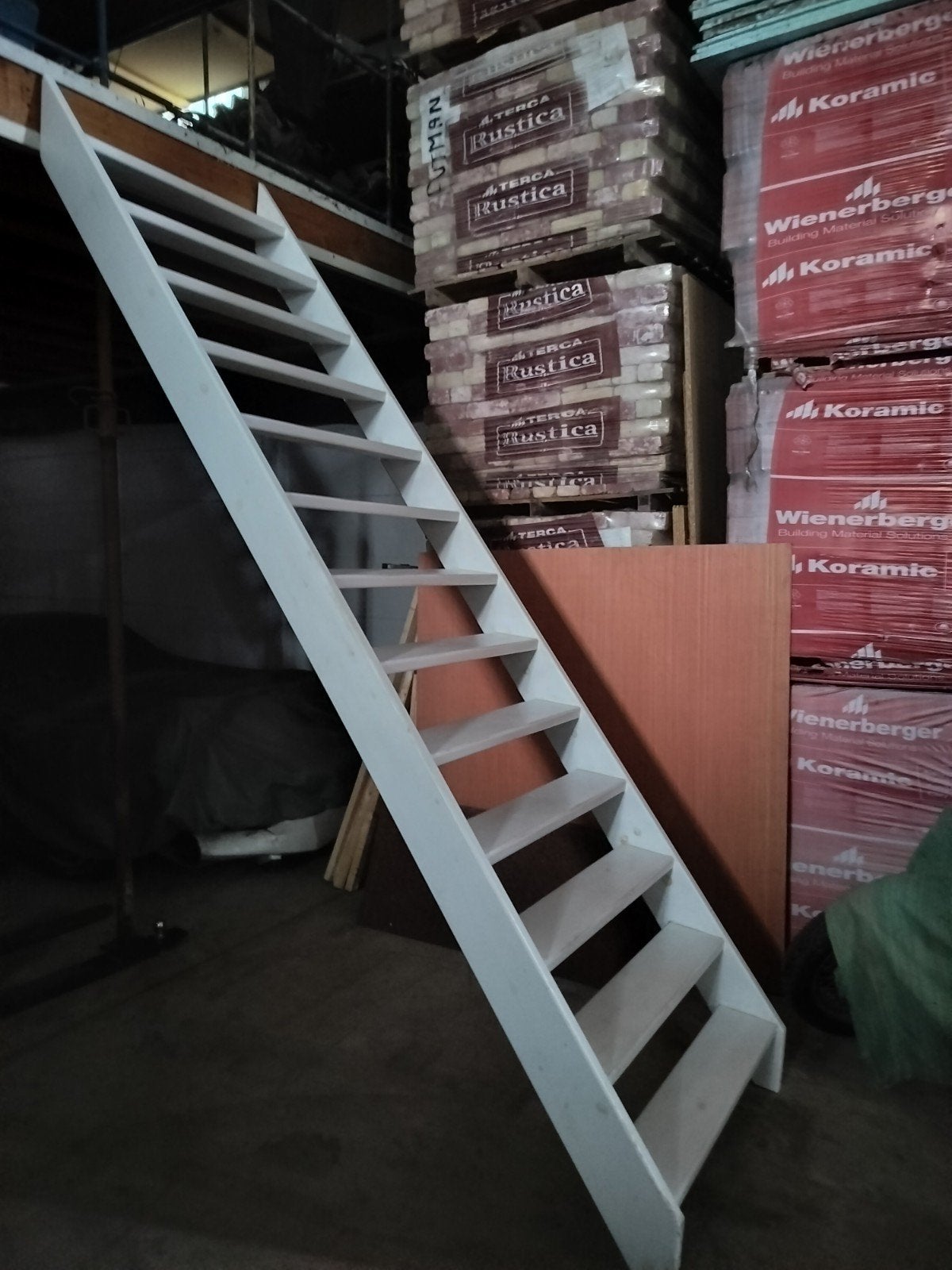 Open trap platform hoogte 260cm en 90cm breed, Ophalen, Trap