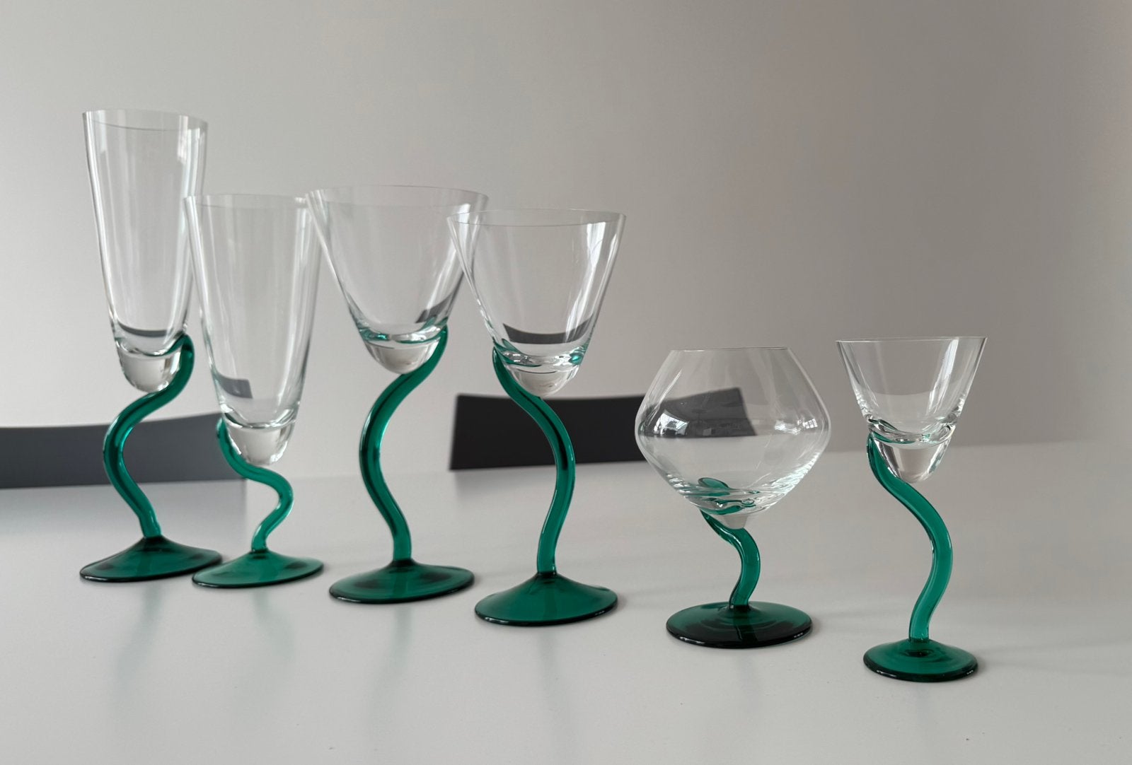 Set designbrillen in Tsjechisch kristal, Verzamelen, Glas en Drinkglazen, Nieuw, Borrel- of Shotglas, Ophalen