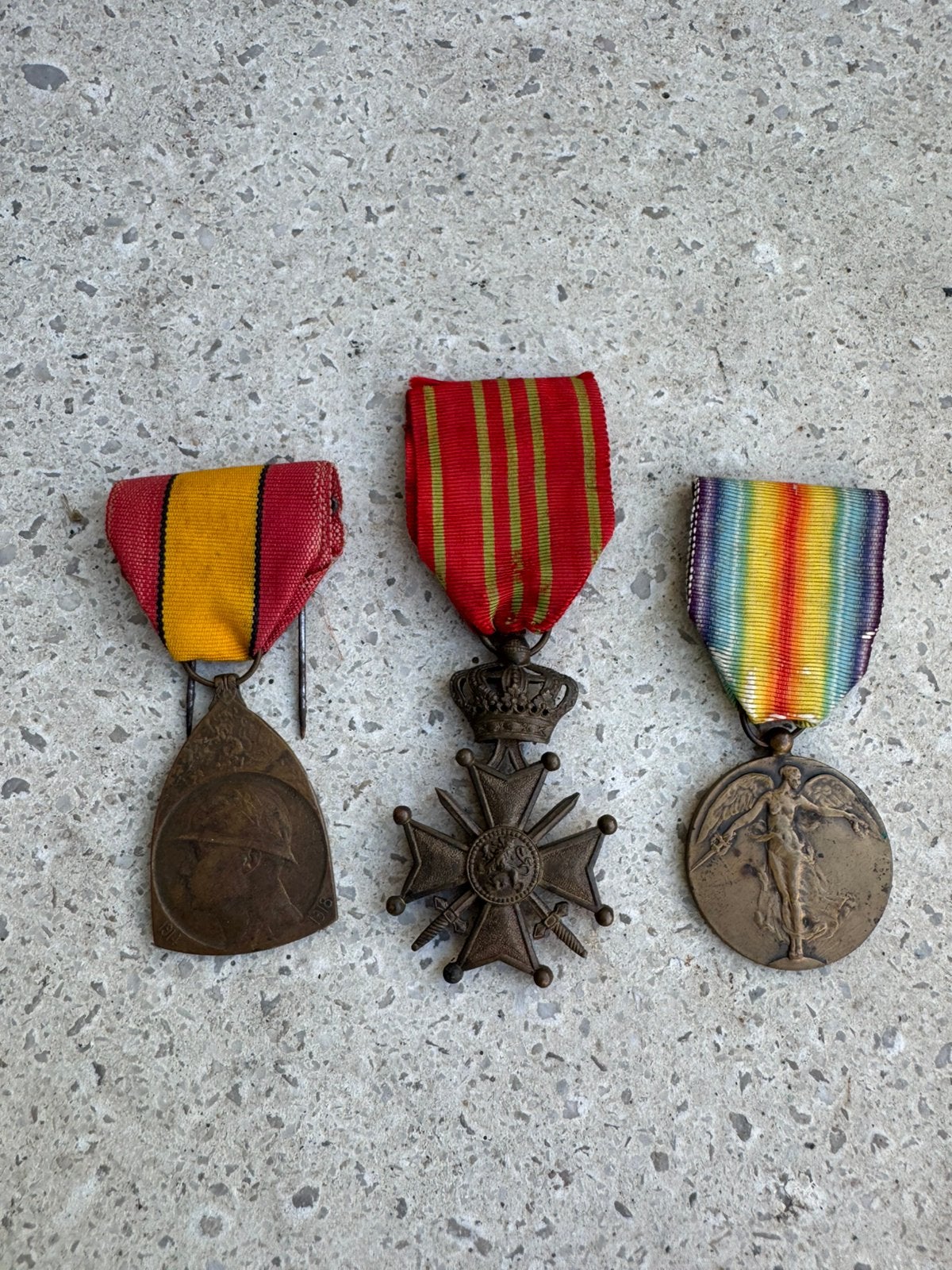 Wo1 ABBL lot 3 medailles, Ophalen of Verzenden