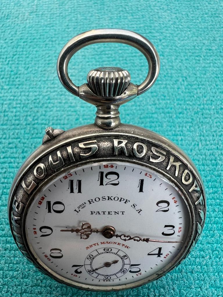 Louis Roskopf S.A. Zeldzaam Zakhorloge, Enlèvement, Autres matériaux, Montre de poche, Autres marques