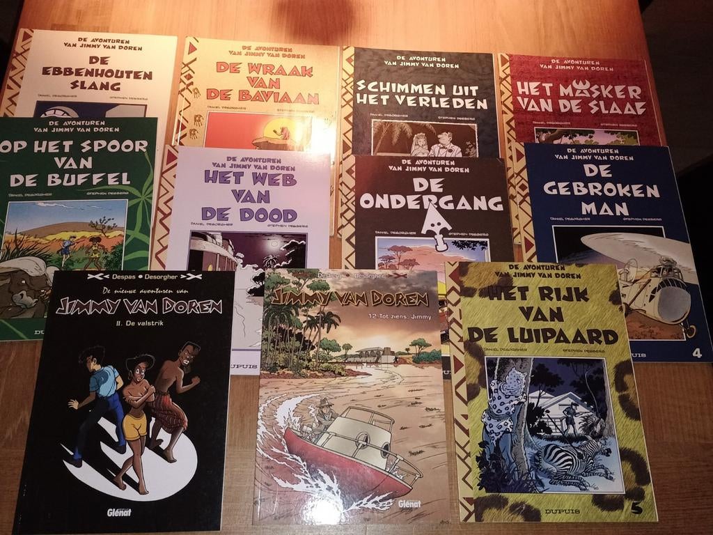 De avonturen van Jimmy Van Doren reeks 11 albums, Boeken, Stripverhalen, Ophalen of Verzenden
