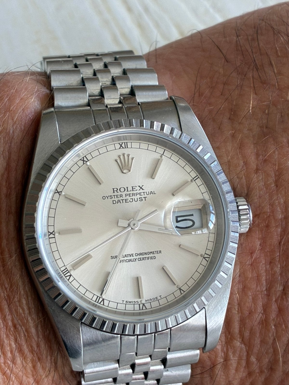 Rolex Datejust ; Réf 16220. Montre uniquement., Bijoux, Sacs & Beauté, Montres | Hommes, Montre-bracelet, Rolex, Enlèvement ou Envoi