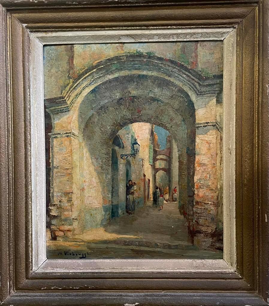 Schilderij Charles Verbrugghe (1877-1974) - Menton FR, Ophalen