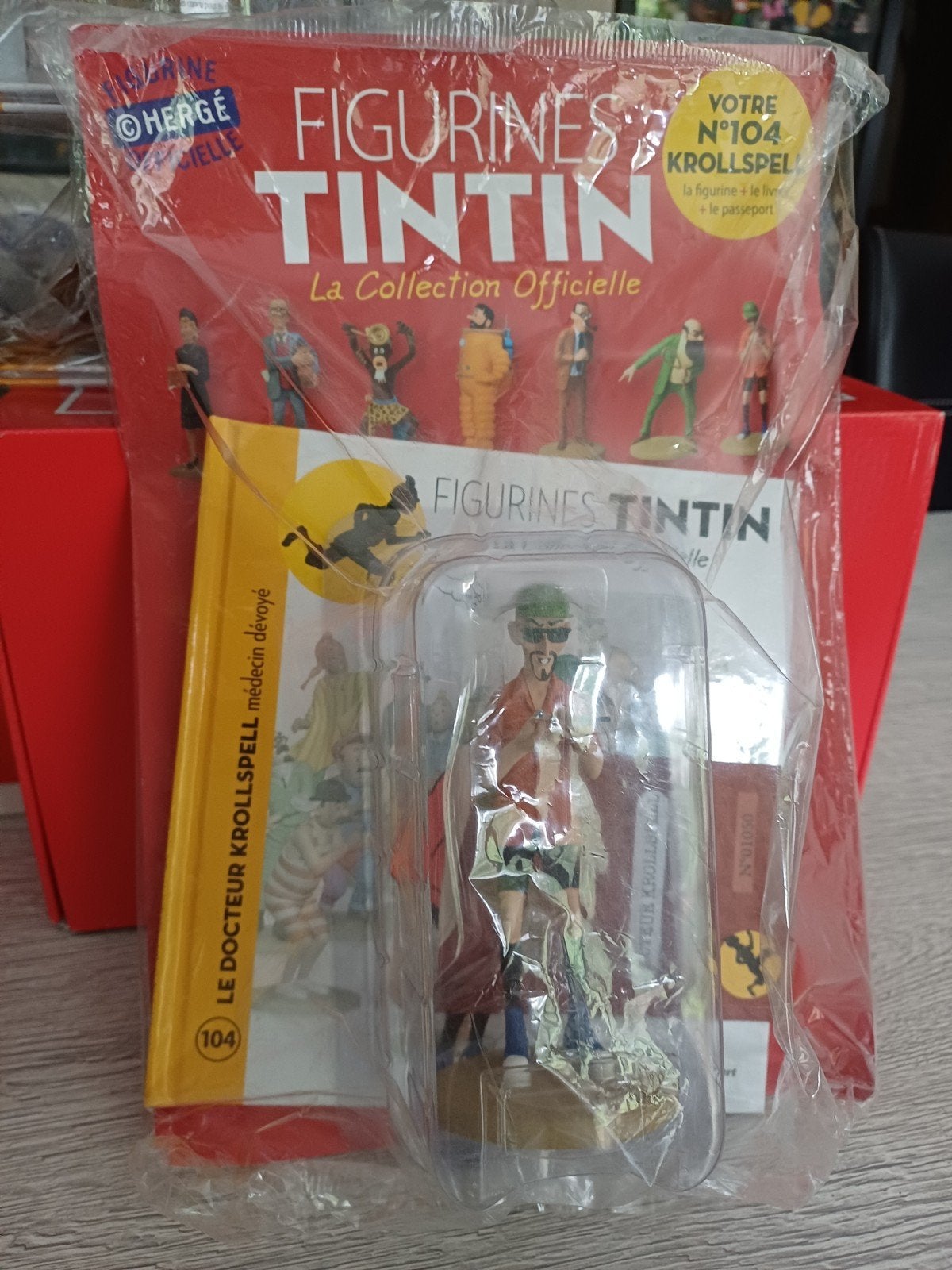 Figuur Kuifje Doctor Krollspell 104 Moulinsart, Ophalen of Verzenden, Kuifje, Zo goed als nieuw, Beeldje of Figuurtje