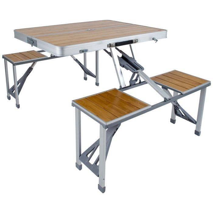 Bamboe Inklapbare picknicktafel NIEUW (4 personen), Ophalen
