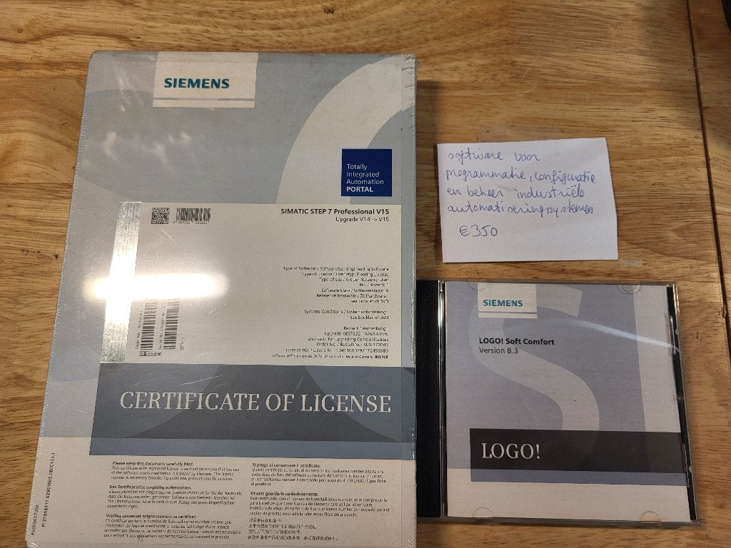 Software Siemens voor programmatie, Enlèvement, Neuf, Logiciel