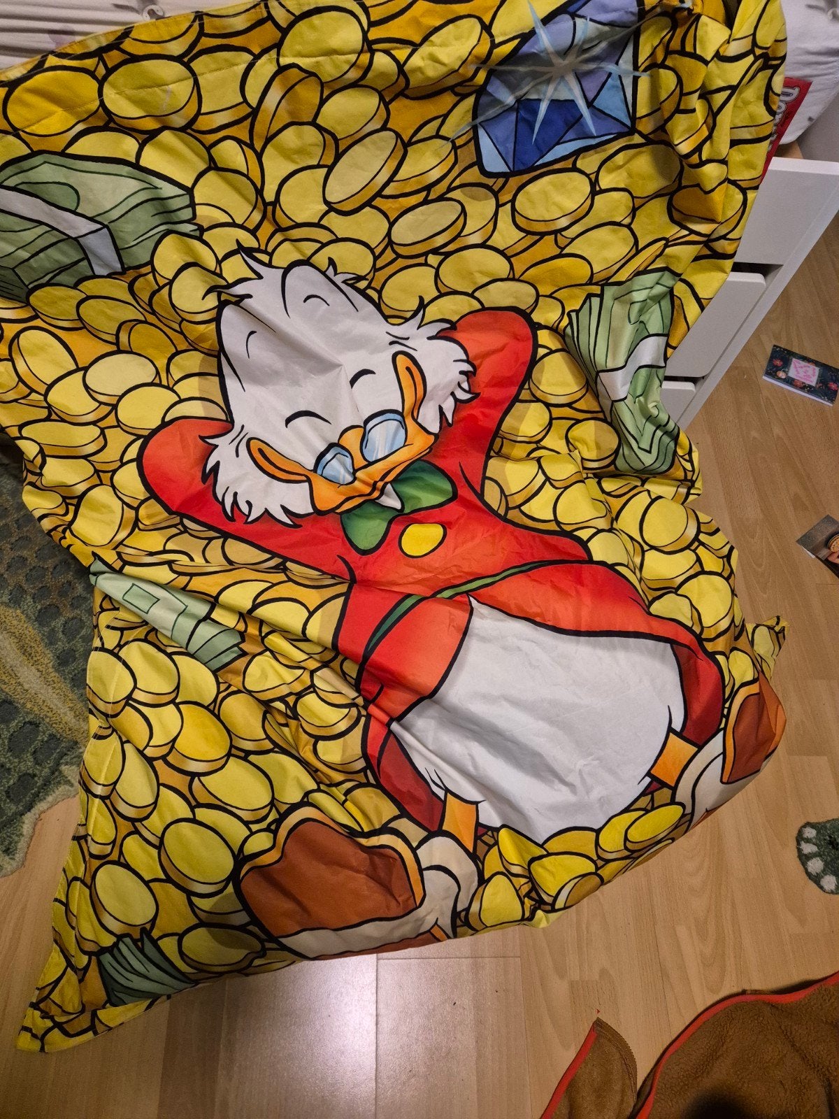 Zitzak disney oom dagobert 100 x 140 cm, Enlèvement, Utilisé, Pouf