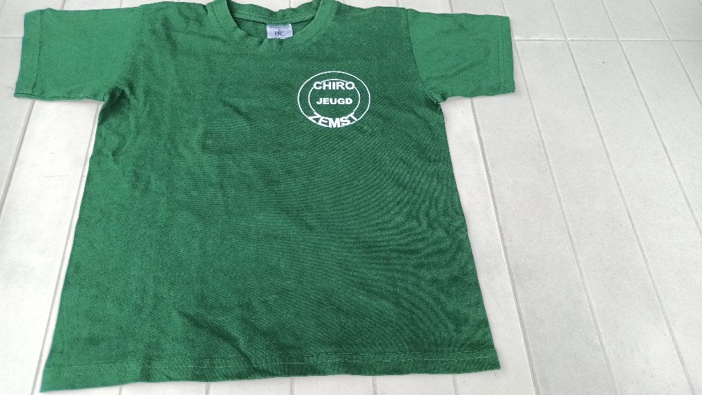 T-shirt - Maat 122-128 - Chiro Zemst, Chemise ou À manches longues, Comme neuf, Enlèvement, B&C