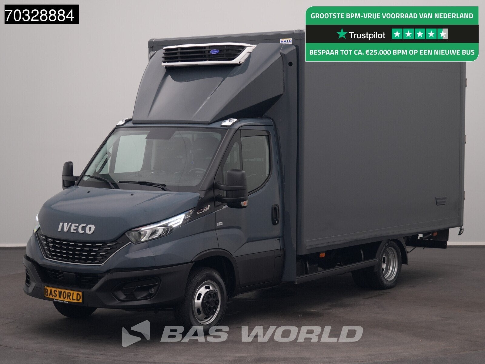 Iveco Daily 35C18 3.0L Automaat Koelwagen 3,5t Trekhaak Carr, Auto's, Bestelwagens en Lichte vracht, Automaat, Stof, Gebruikt