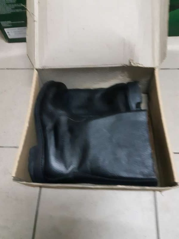 Leren veiligheidslaarzen, NIEUW,, Ophalen, Zwart, Nieuw, Werkschoenen