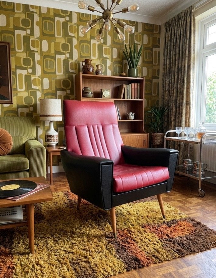 Retro fauteuil jaren ‘60, Huis en Inrichting, Fauteuils, Ophalen