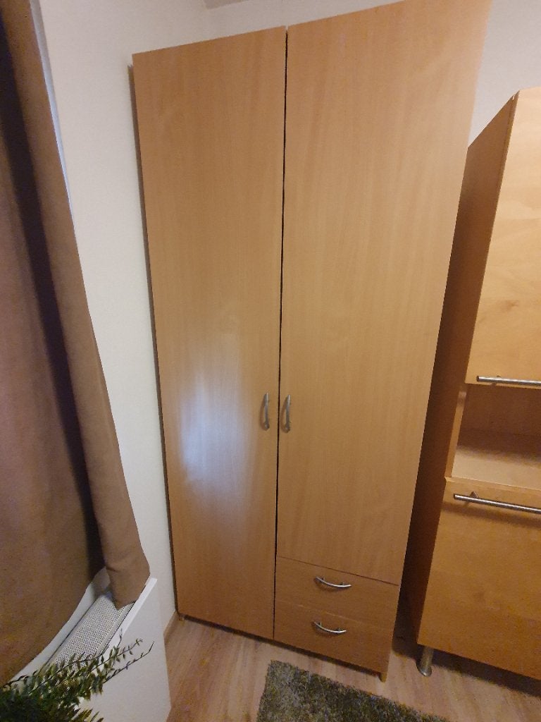 Kleerkast, Gebruikt, 50 tot 100 cm, 150 tot 200 cm, Overige houtsoorten
