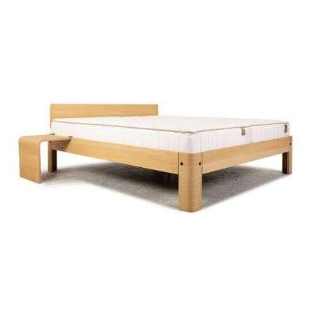Lit 160 x 210 + Sommiers 80 x 210 - Imitation Auping Auronde, Huis en Inrichting, Slaapkamer | Bedden, Gebruikt, Tweepersoons