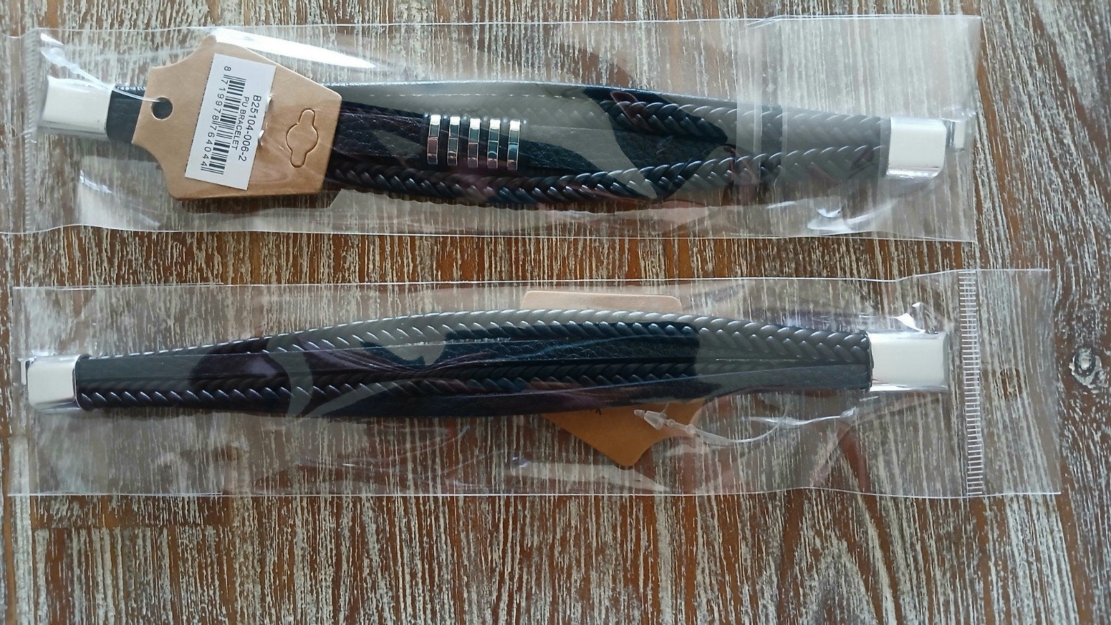 Lederen armbandjes, Bijoux, Sacs & Beauté, Colliers, Enlèvement, Noir