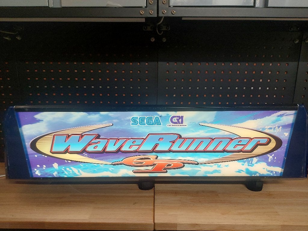 SEGA WAVE RUNNER GP MARQUEE LICHTBAK, Ophalen, Gebruikt, Lichtbak of (neon) lamp