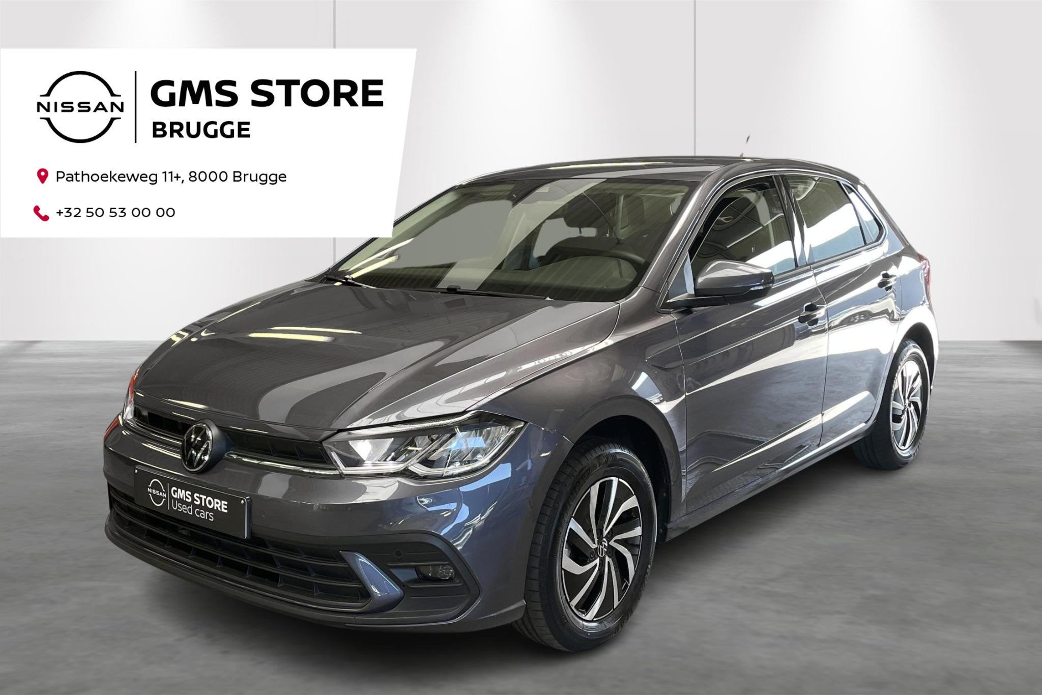 Volkswagen Polo 1.0 TSI Life DSG, Auto's, Stof, Gebruikt, Zwart, 95 pk