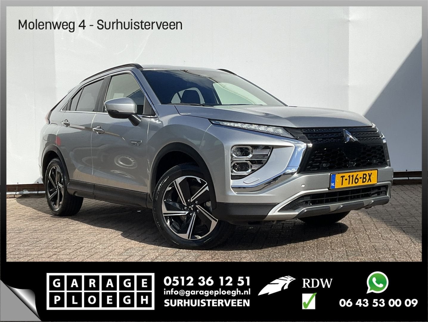 Mitsubishi Eclipse Cross 2.4 PHEV AWD Intense SOH 99.5% Cam, Autos, Mitsubishi, Argent ou Gris, Achat, Carnet d'entretien, Eclipse