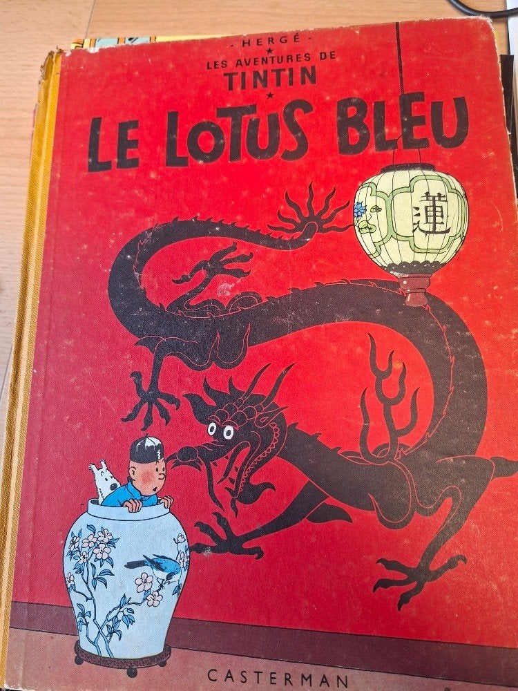 Le lotus bleu, Une BD, Enlèvement, Utilisé, HERGE
