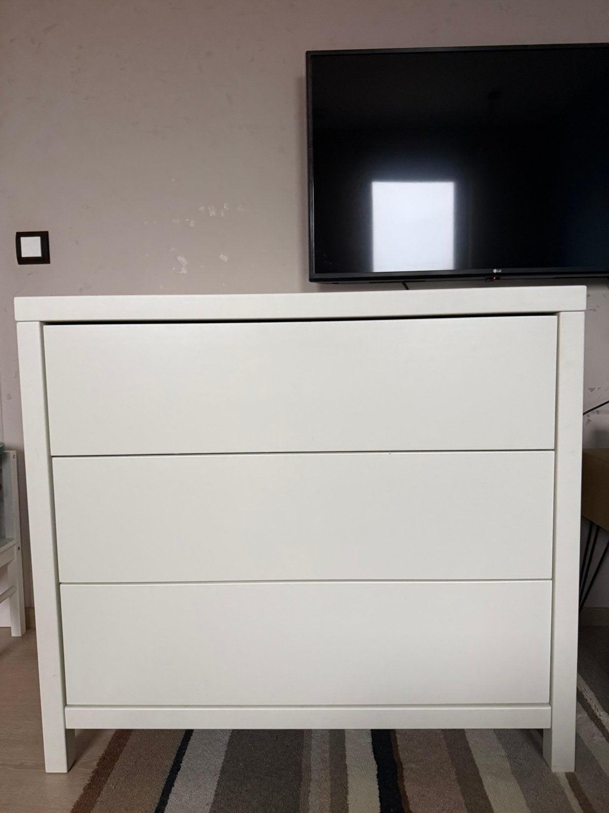 Quax commode – wit – 3 laden – zeer mooie staat, 3 ou 4 tiroirs, Moins de 100 cm, Comme neuf, Enlèvement