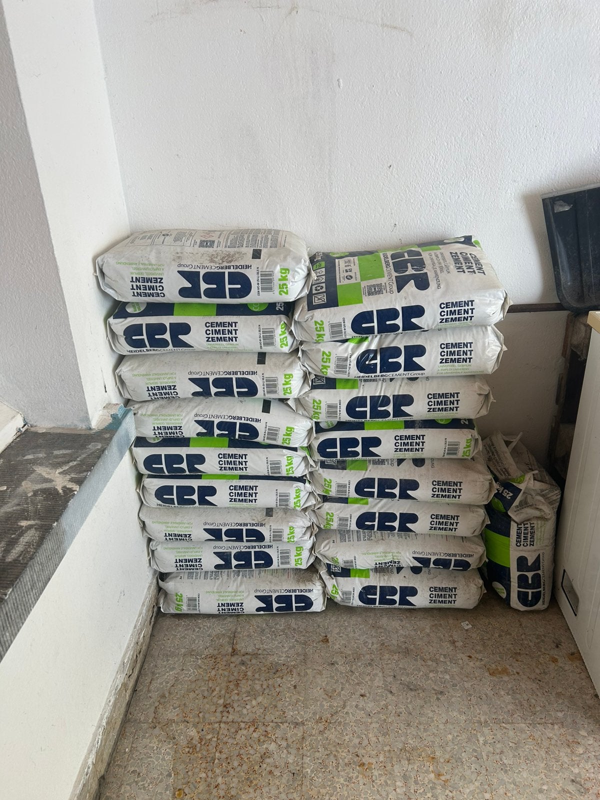 Cement 25 kg, Doe-het-zelf en Bouw, Ophalen, Nieuw