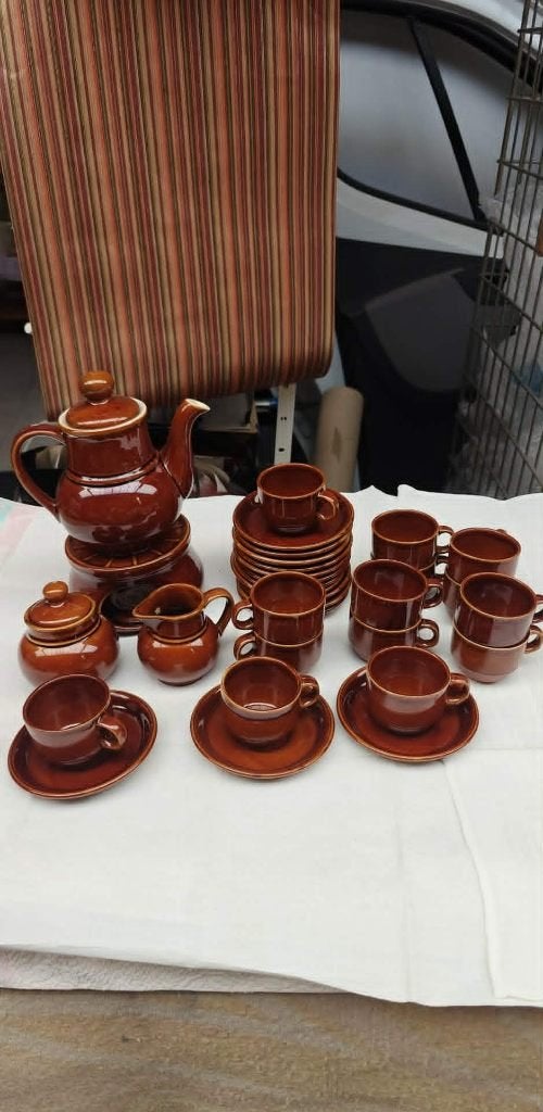 servies mokka 32 delig Fina England vintage, Enlèvement ou Envoi