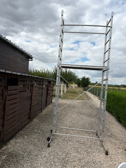stelling aluminium 3,5 meter, Doe-het-zelf en Bouw, Ophalen, Zo goed als nieuw, Aluminium