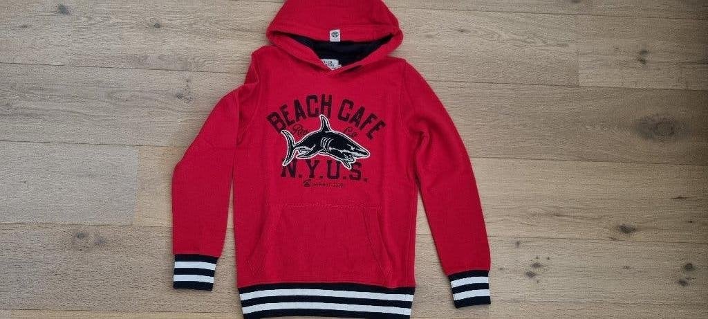 Stoere River Woods Hoodie met haai 14 jaar, River Woods, Trui of Vest, Ophalen of Verzenden, Zo goed als nieuw
