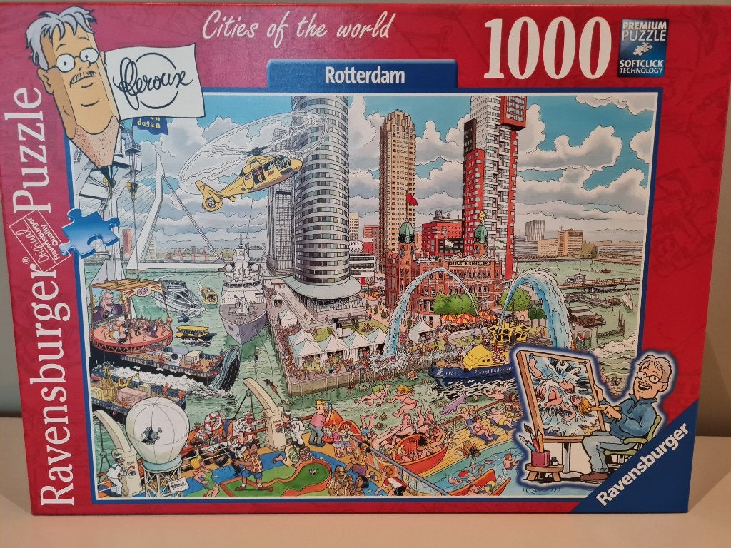 Ravensburger puzzels 1000 stukje, Ophalen, 500 t/m 1500 stukjes, Zo goed als nieuw, Legpuzzel