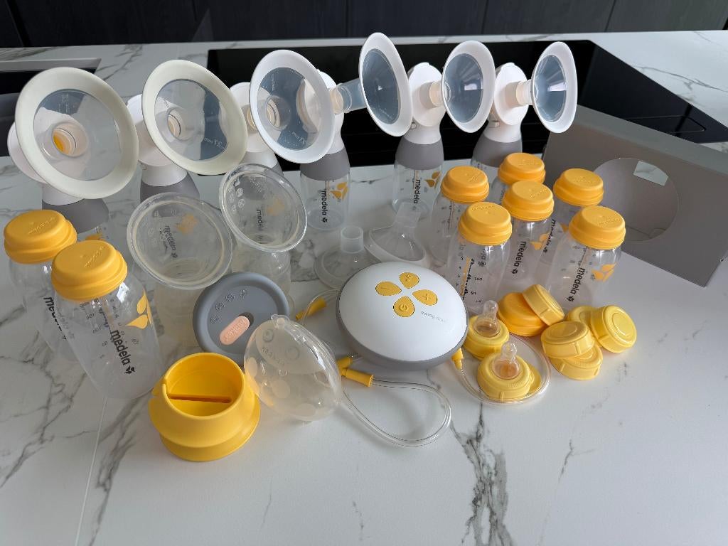 Medela Swing Maxi borstkolf veel accessoires, Ophalen of Verzenden, Zo goed als nieuw, Borstkolf