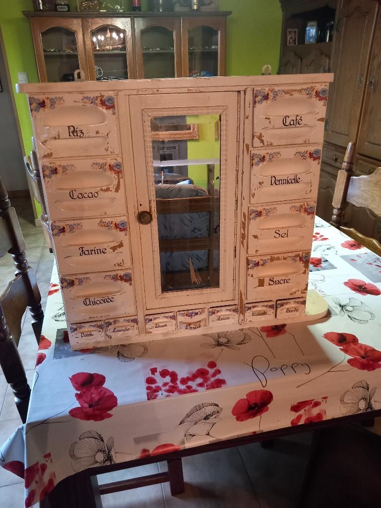 armoire à épices vintage 15 tiroirs, Enlèvement