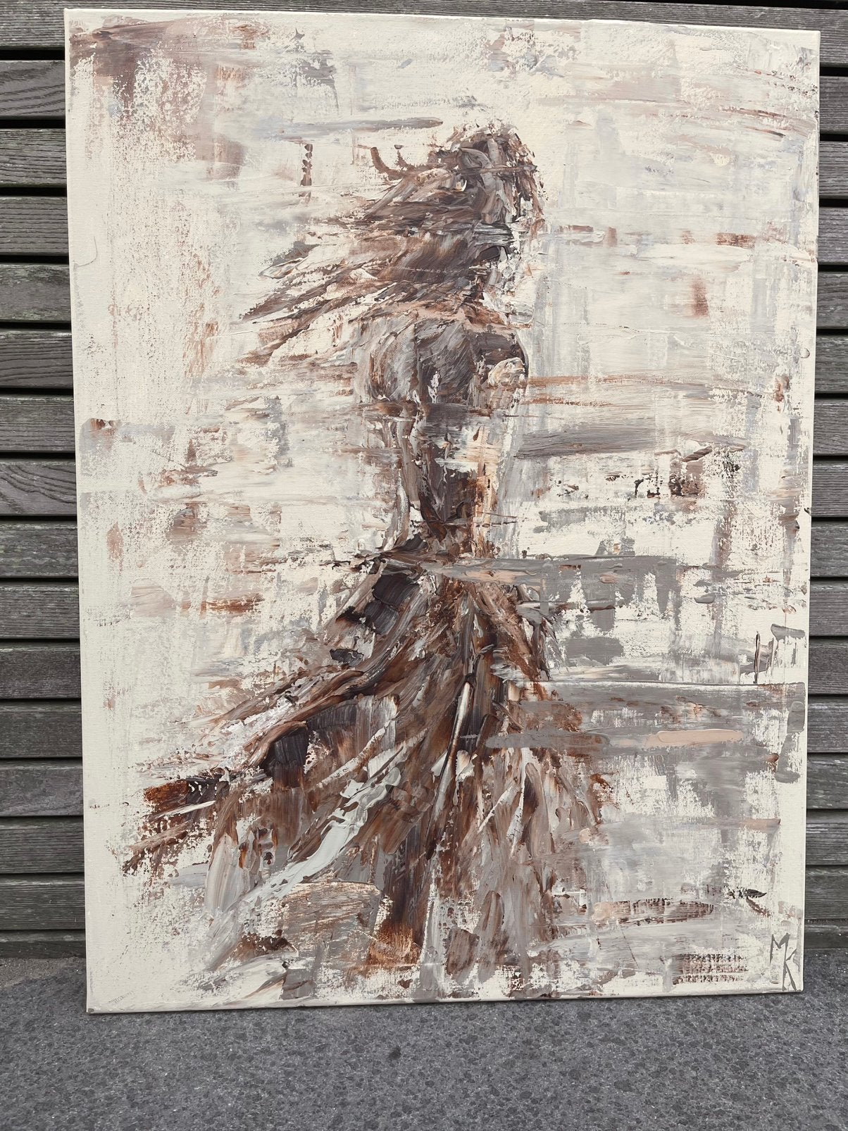 Vrij groot abstract schilderij -Passion- Mk Art, Ophalen