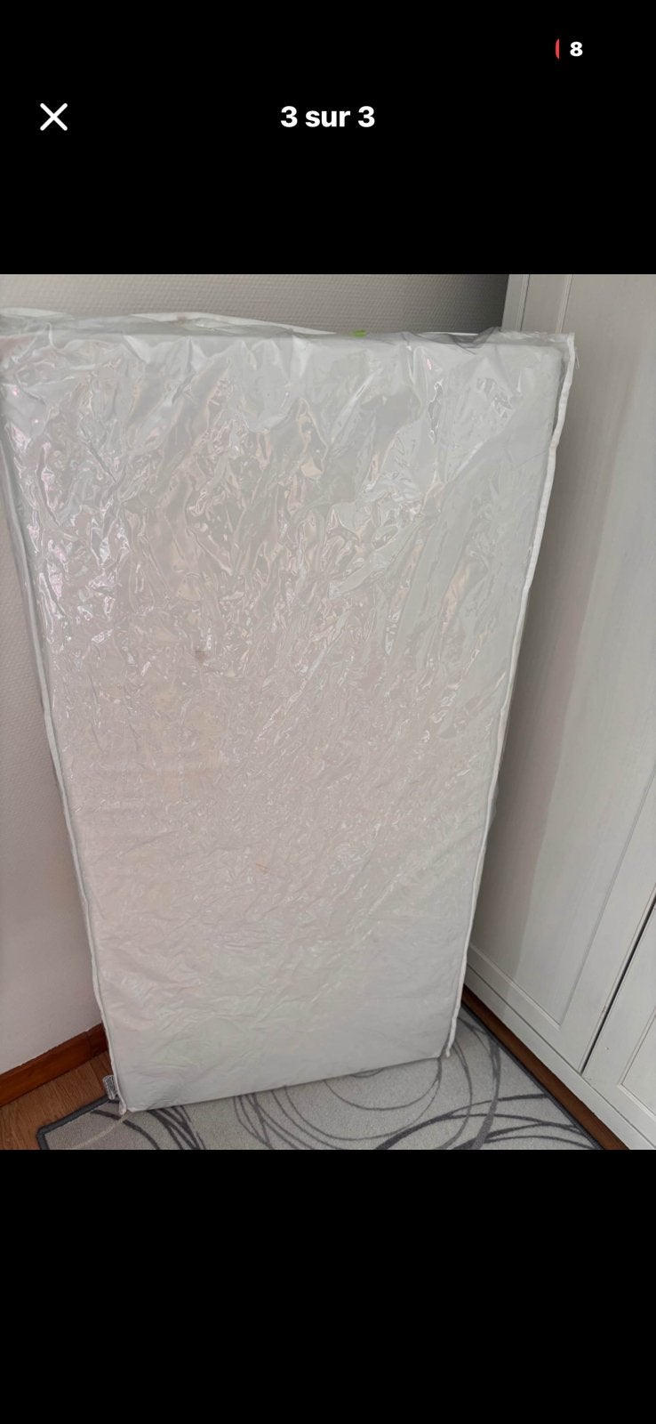 Matelas lit bebe, Enlèvement, Comme neuf, Matelas
