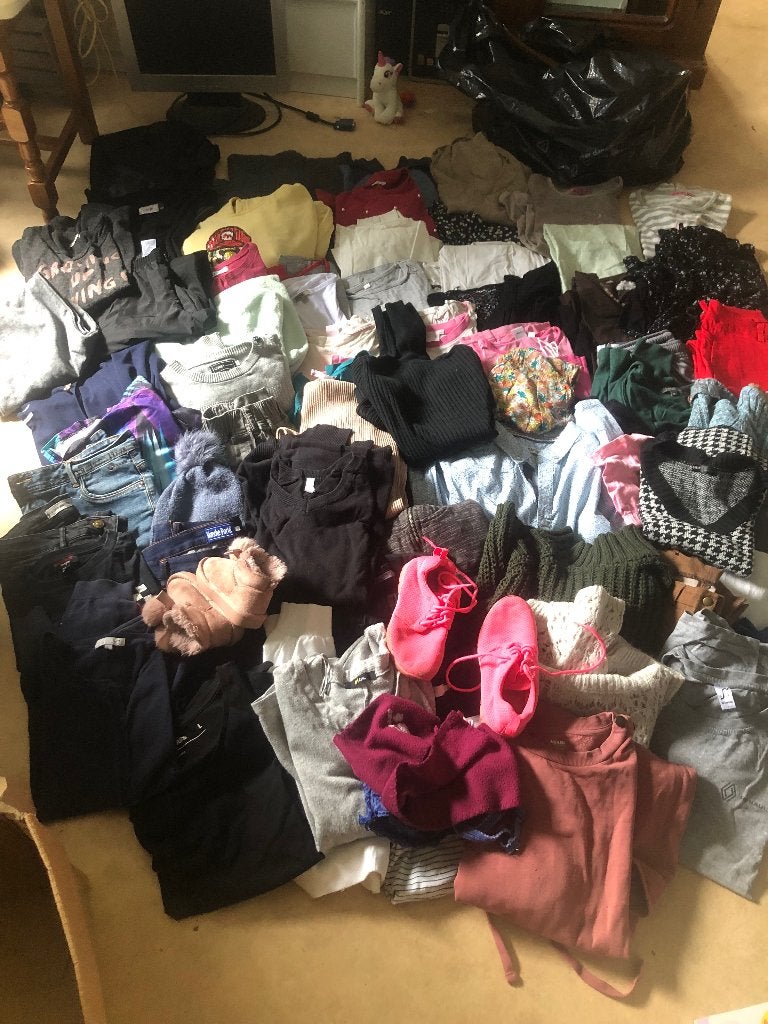 Lot vêtements, Enlèvement, Porté
